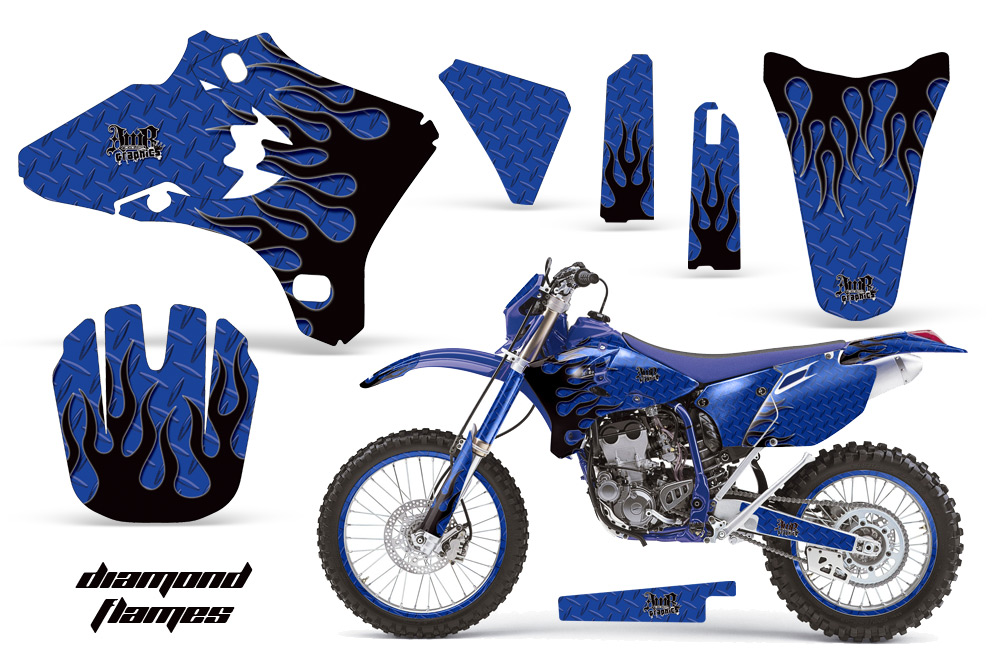 Yamaha WR250 WR450 03-04 05-06 Graphics Kit DF BL NPs